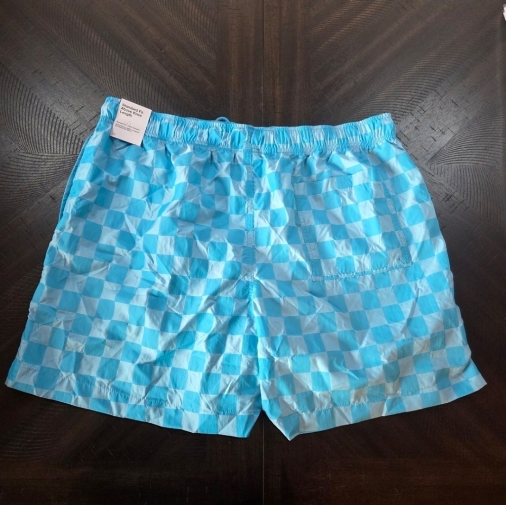 Nike Mens Blue Checkered Woven Shorts FN3098-447 XL - New Athletic Gym Workout - Picture 8 of 9
